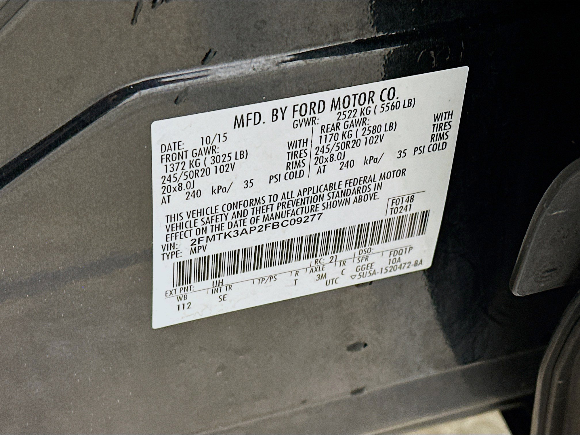 Used 2015 Ford Edge Sport w/ Equipment Group 401A image 12