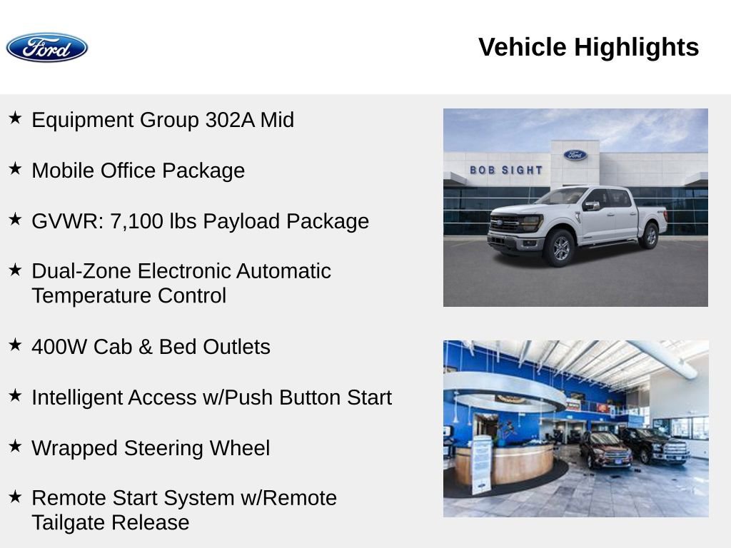New 2025 Ford F150 XLT w/ Equipment Group 302A MID image 2