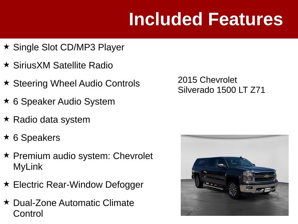 Used 2015 Chevrolet Silverado 1500 LT w/ All Star Edition AWD/4WD image 4
