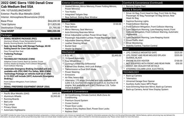 Used 2022 GMC Sierra 1500 Denali w/ Denali Reserve Package image 3