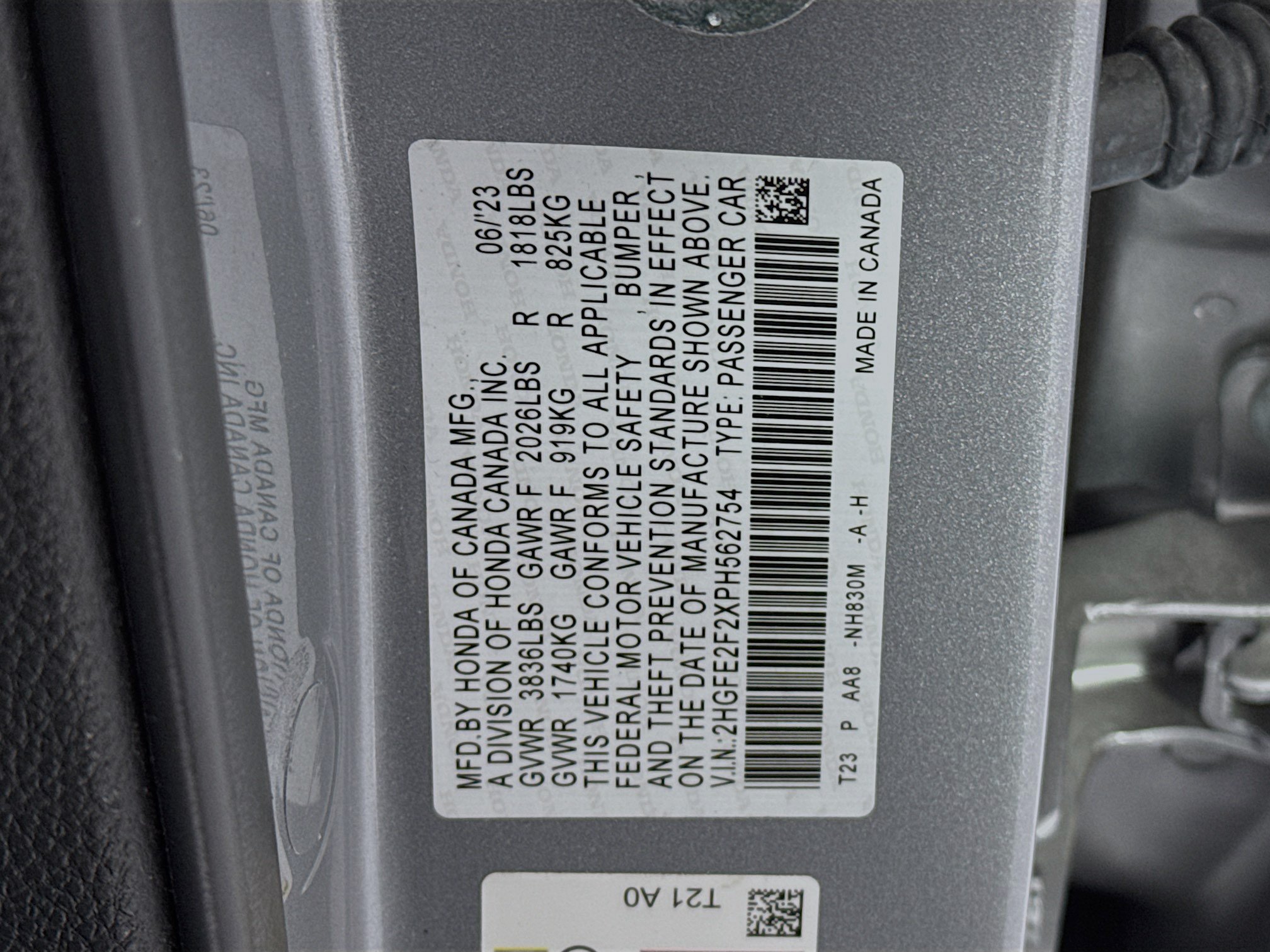 Certified 2023 Honda Civic LX image 29