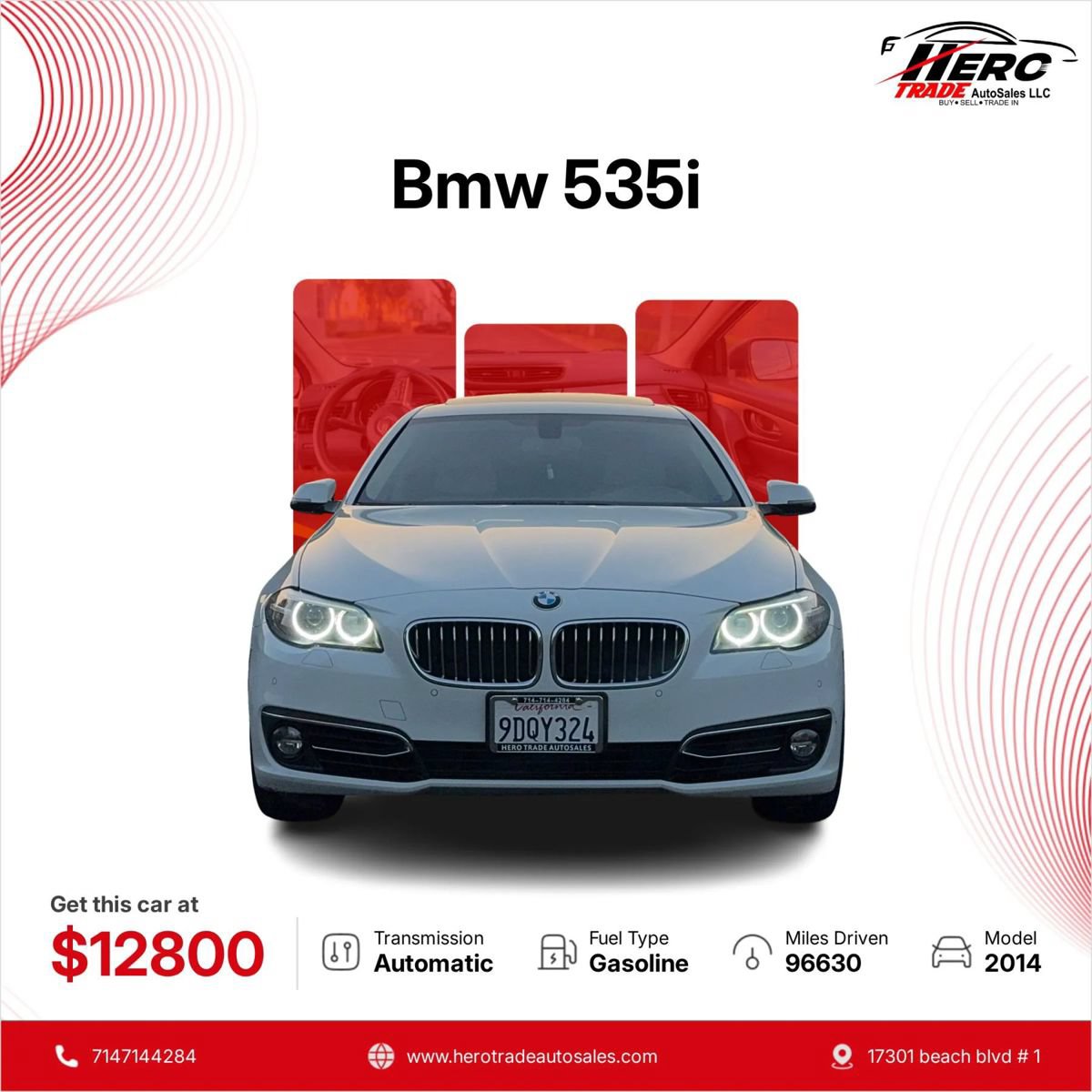 Used 2014 BMW 535i Sedan RWD image 13