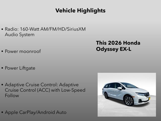 New 2026 Honda Odyssey EX-L image 5