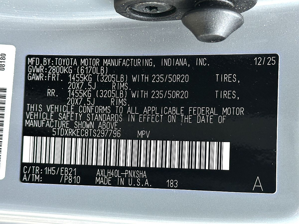 New 2026 Toyota Sienna XSE FWD image 23