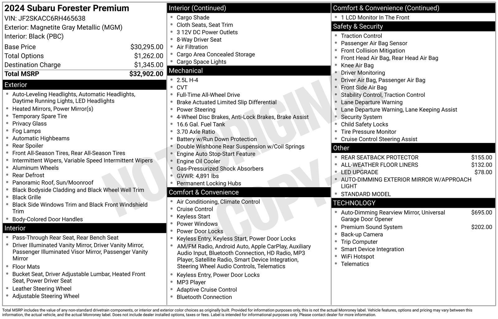Certified 2024 Subaru Forester Premium image 32
