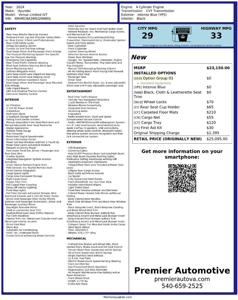 Used 2024 Hyundai Venue Limited FWD image 3