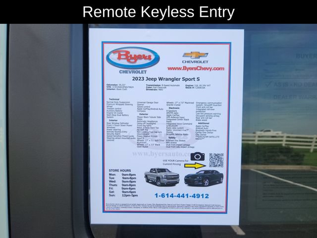 Used 2023 Jeep Wrangler Sport AWD/4WD image 13