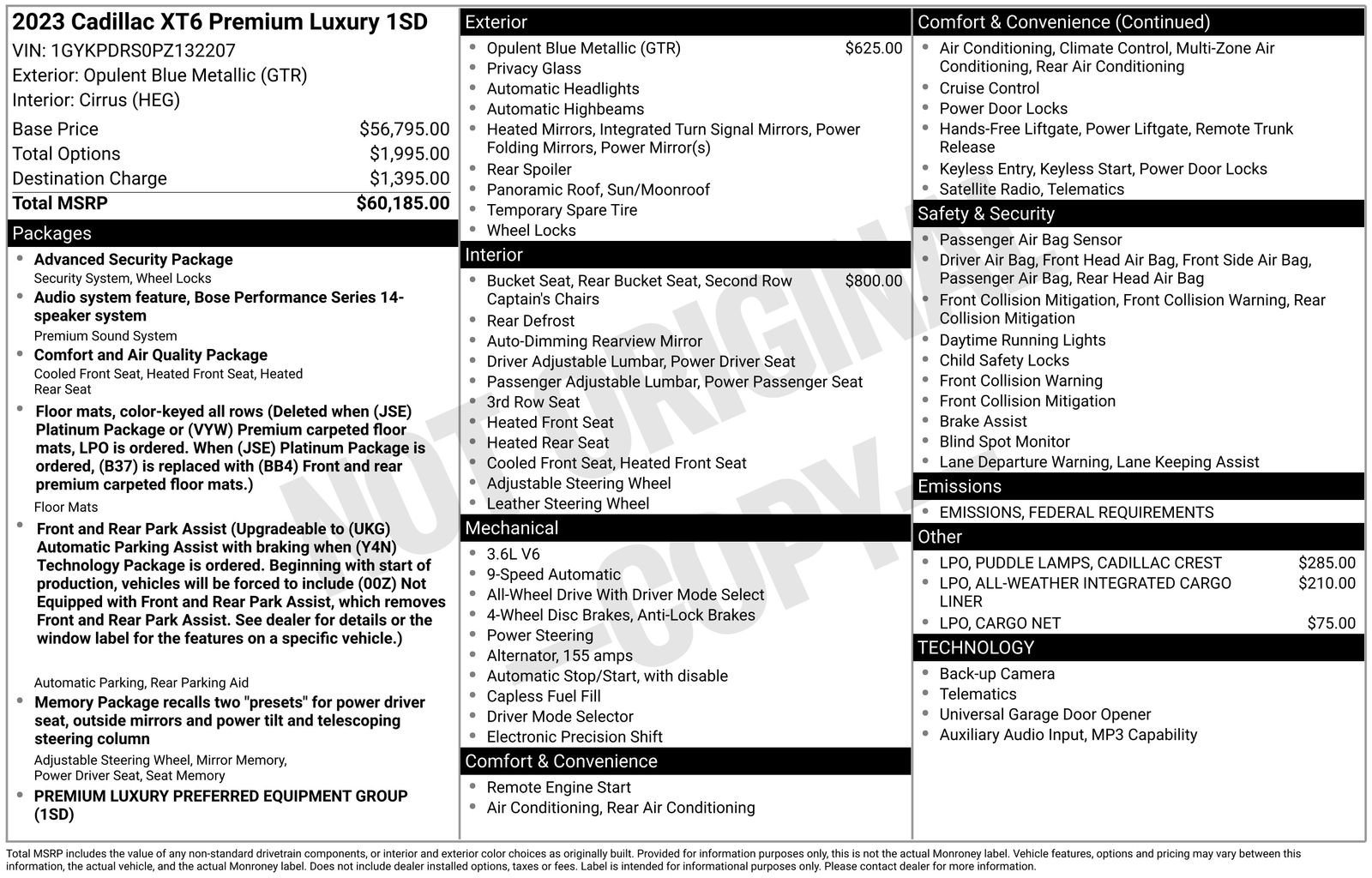 Certified 2023 Cadillac XT6 Premium Luxury image 38