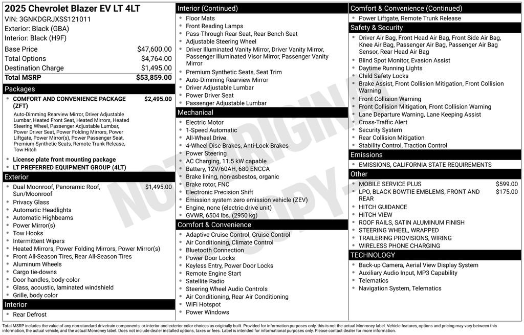 Used 2025 Chevrolet Blazer EV LT image 4
