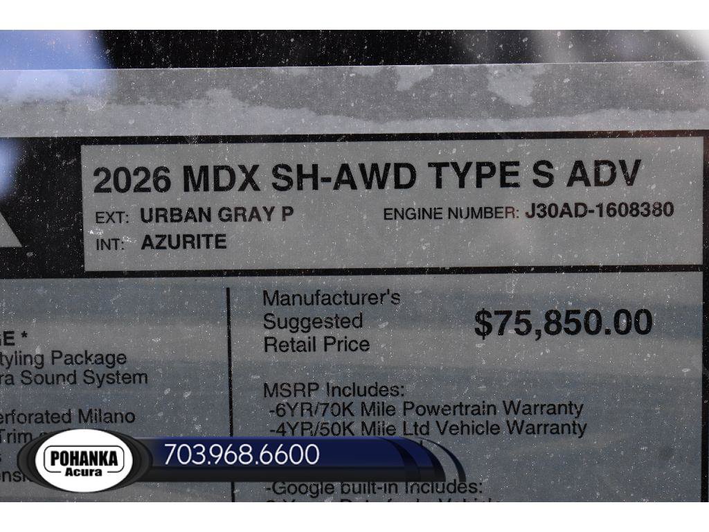 New 2026 Acura MDX Type S AWD/4WD image 40