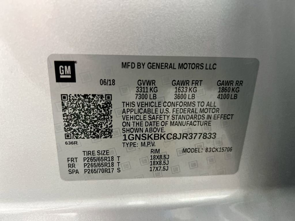 Used 2018 Chevrolet Tahoe LT AWD/4WD image 24