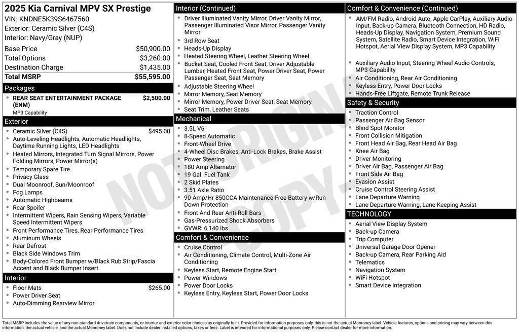 Certified 2025 Kia Carnival SX Prestige image 7