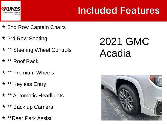 Used 2021 GMC Acadia Denali w/ Denali Technology Package FWD image 5