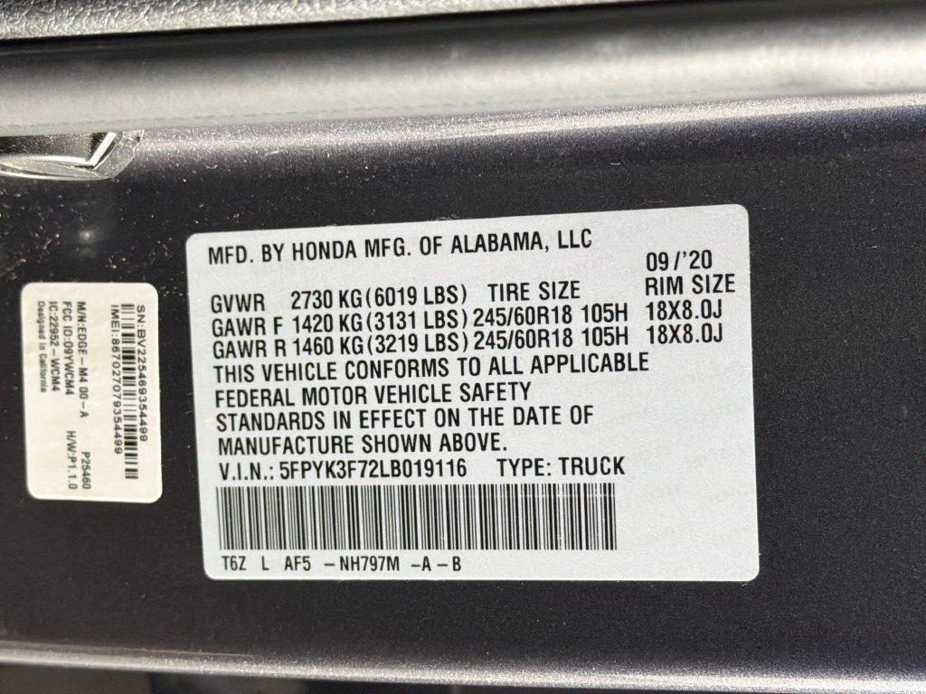 Used 2020 Honda Ridgeline RTL-E image 32