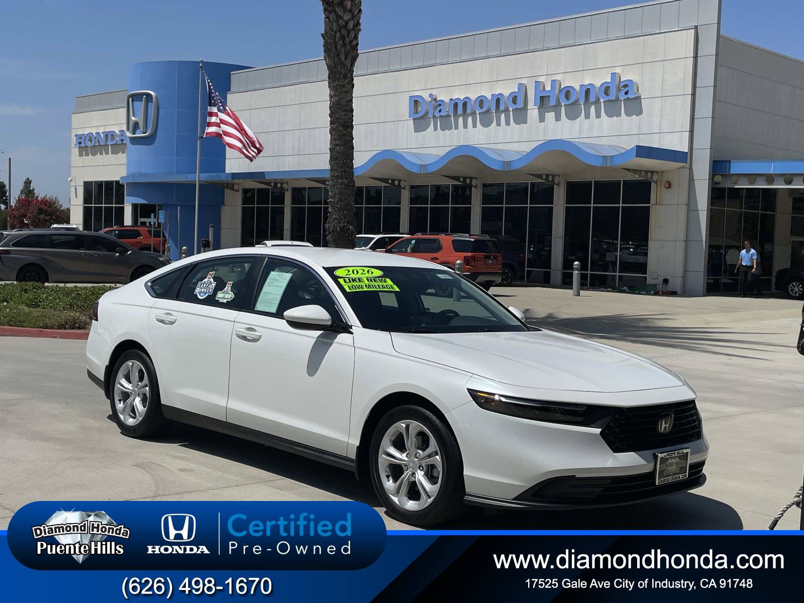 Certified 2026 Honda Accord LX