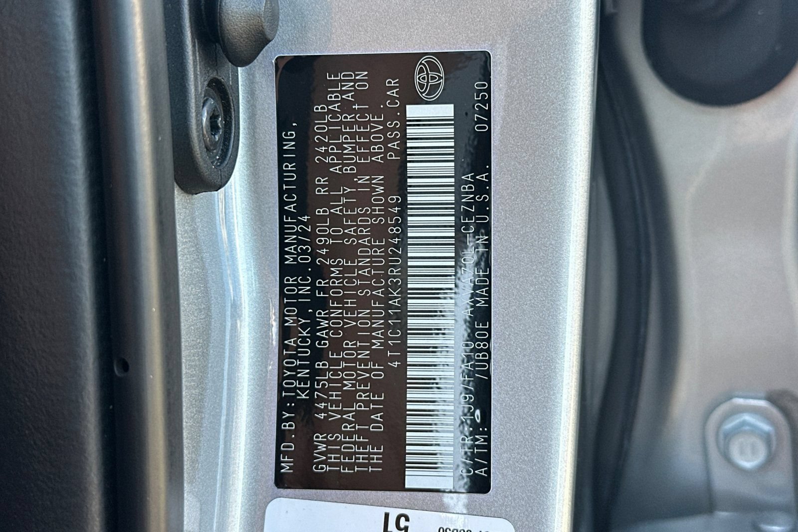 Used 2024 Toyota Camry LE FWD image 32