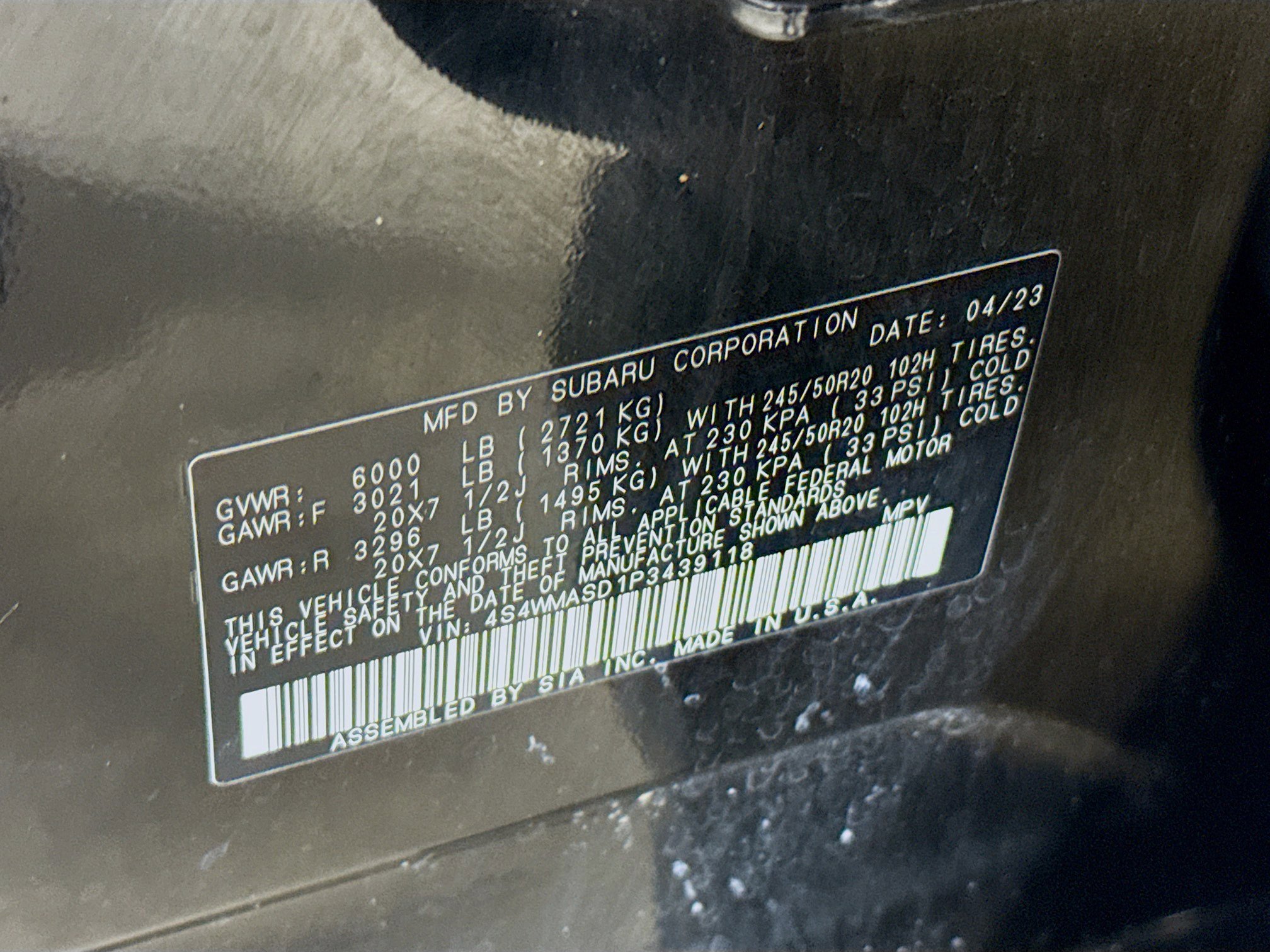 Used 2023 Subaru Ascent Limited image 39