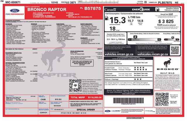Used 2023 Ford Bronco Raptor AWD/4WD image 22