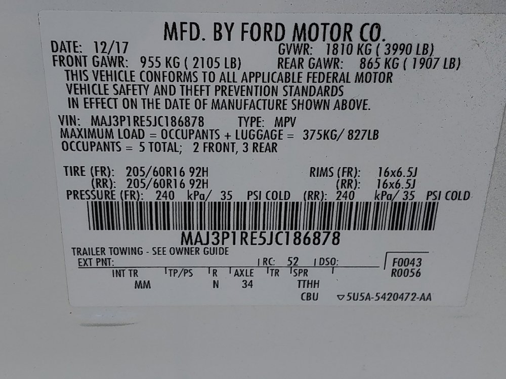 Used 2018 Ford EcoSport S FWD image 33