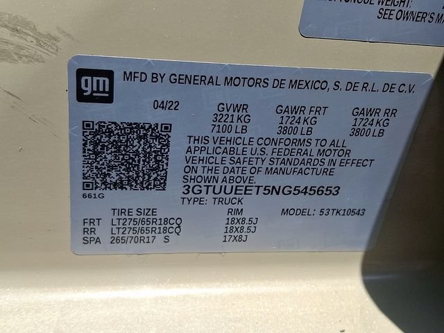 Used 2022 GMC Sierra 1500 AT4 w/ AT4 Premium Package AWD/4WD image 27