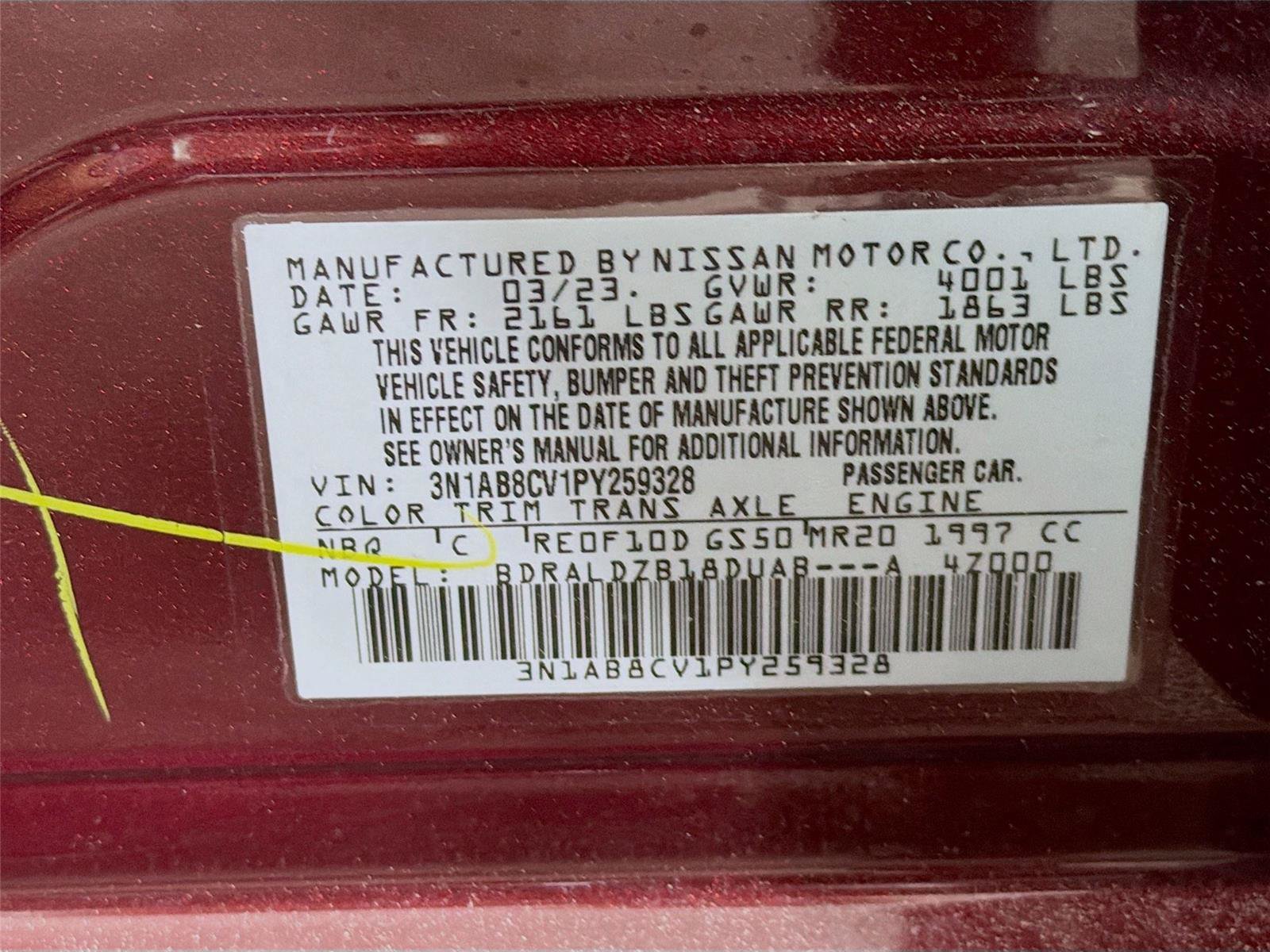 Used 2023 Nissan Sentra SV w/ SV Premium Package FWD image 38