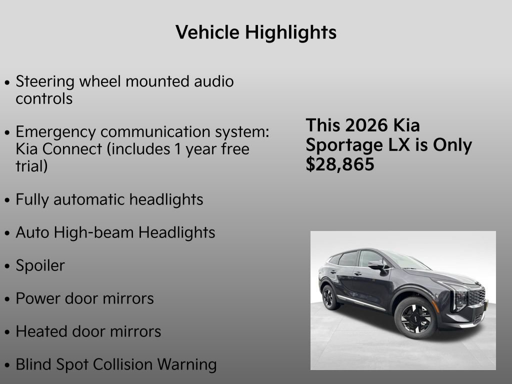 New 2026 Kia Sportage LX w/ LX Convenience Package image 10
