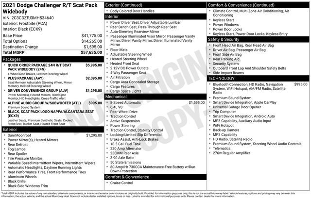 Used 2021 Dodge Challenger R/T Scat Pack RWD image 13