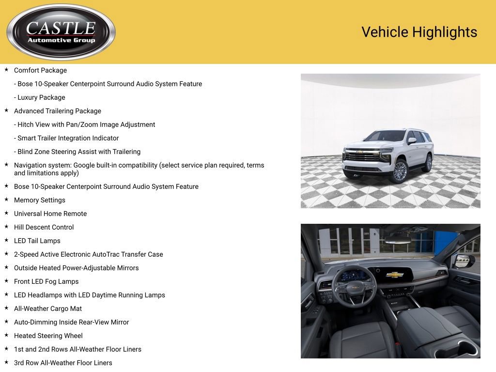New 2026 Chevrolet Tahoe LT w/ Comfort Package AWD/4WD image 7