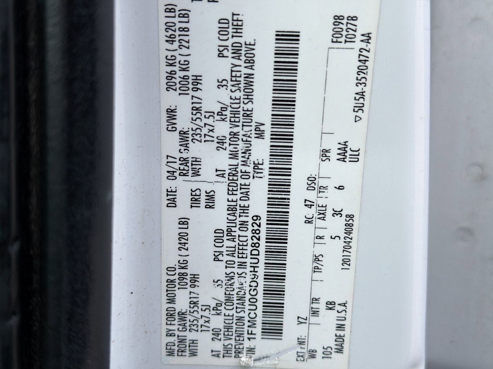Used 2017 Ford Escape SE w/ Equipment Group 201A FWD image 36