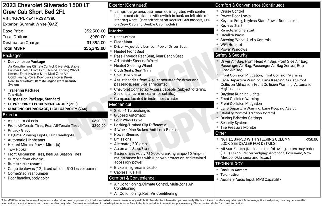 Used 2023 Chevrolet Silverado 1500 LT AWD/4WD image 32