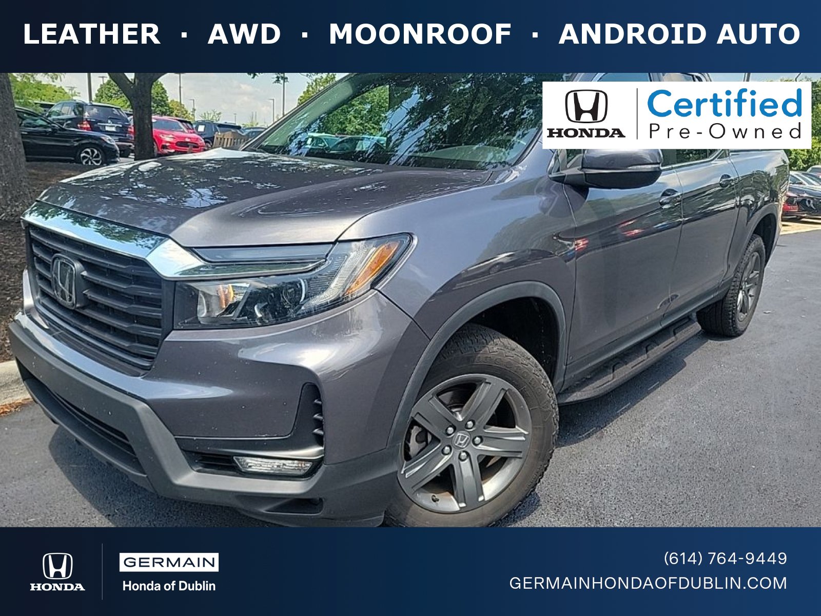 Certified 2023 Honda Ridgeline RTL