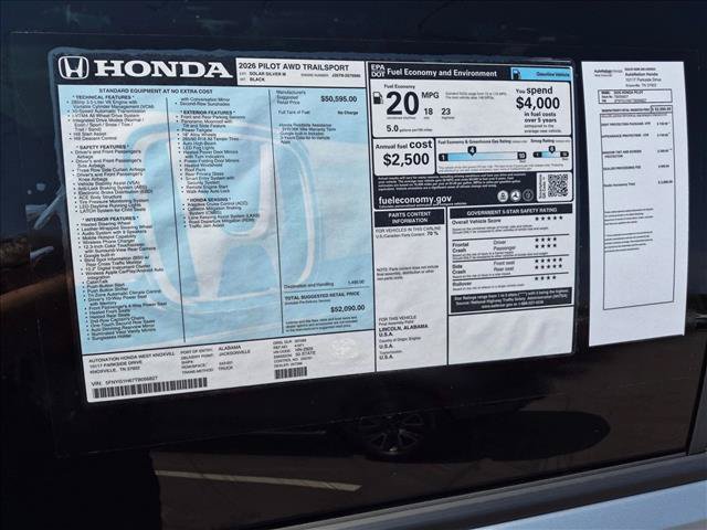 New 2026 Honda Pilot TrailSport image 17