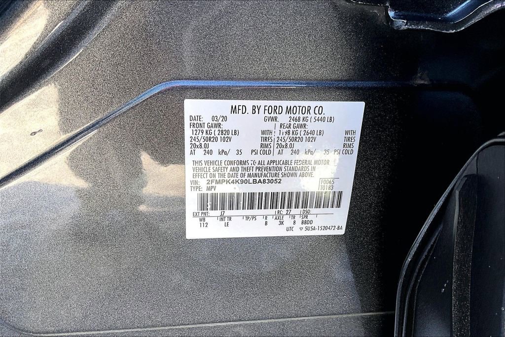 Used 2020 Ford Edge Titanium w/ Class II Trailer Tow Package image 36