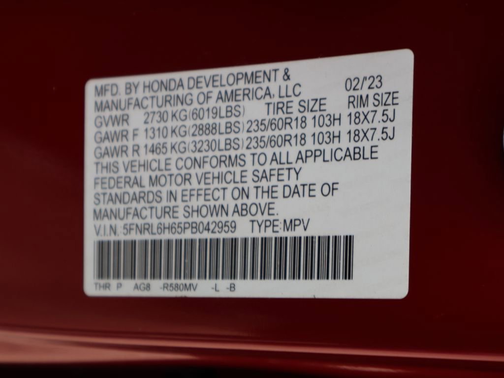Used 2023 Honda Odyssey EX-L image 43