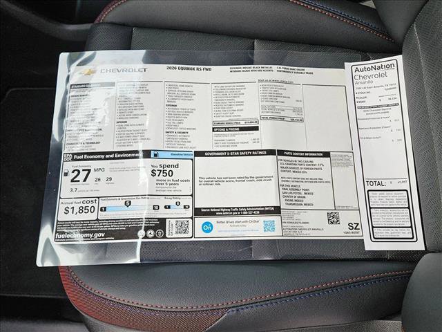 New 2026 Chevrolet Equinox RS w/ Safety and Technology Package image 19