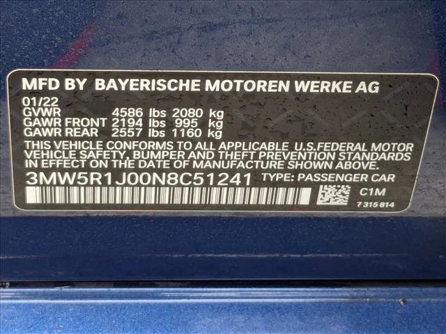 Used 2022 BMW 330i Sedan w/ Driving Assistance Package image 23