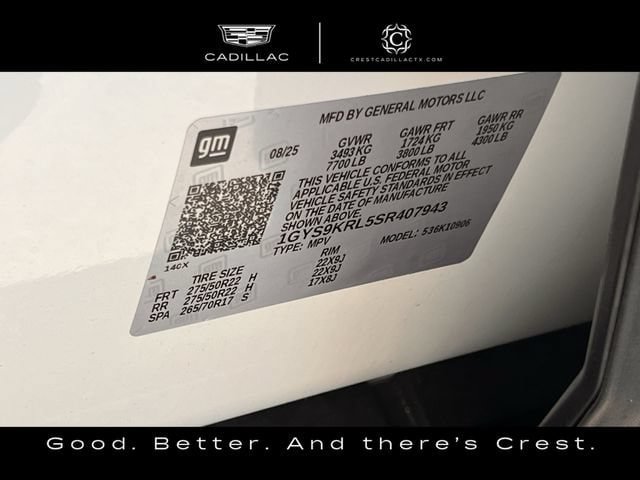 Certified 2025 Cadillac Escalade ESV Premium Luxury w/ LPO, Floor Liner Package AWD/4WD image 36