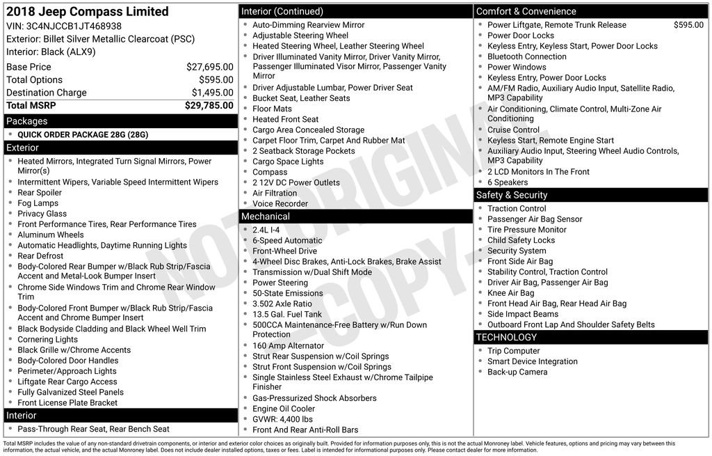 Used 2018 Jeep Compass Limited image 3