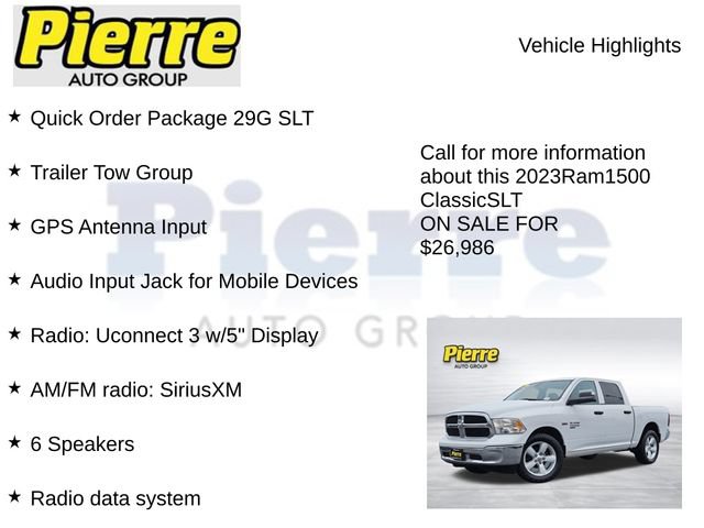 Used 2023 RAM 1500 Classic SLT AWD/4WD image 7