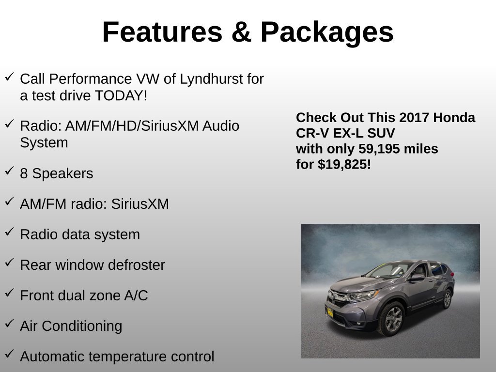 Used 2017 Honda CR-V EX-L image 4