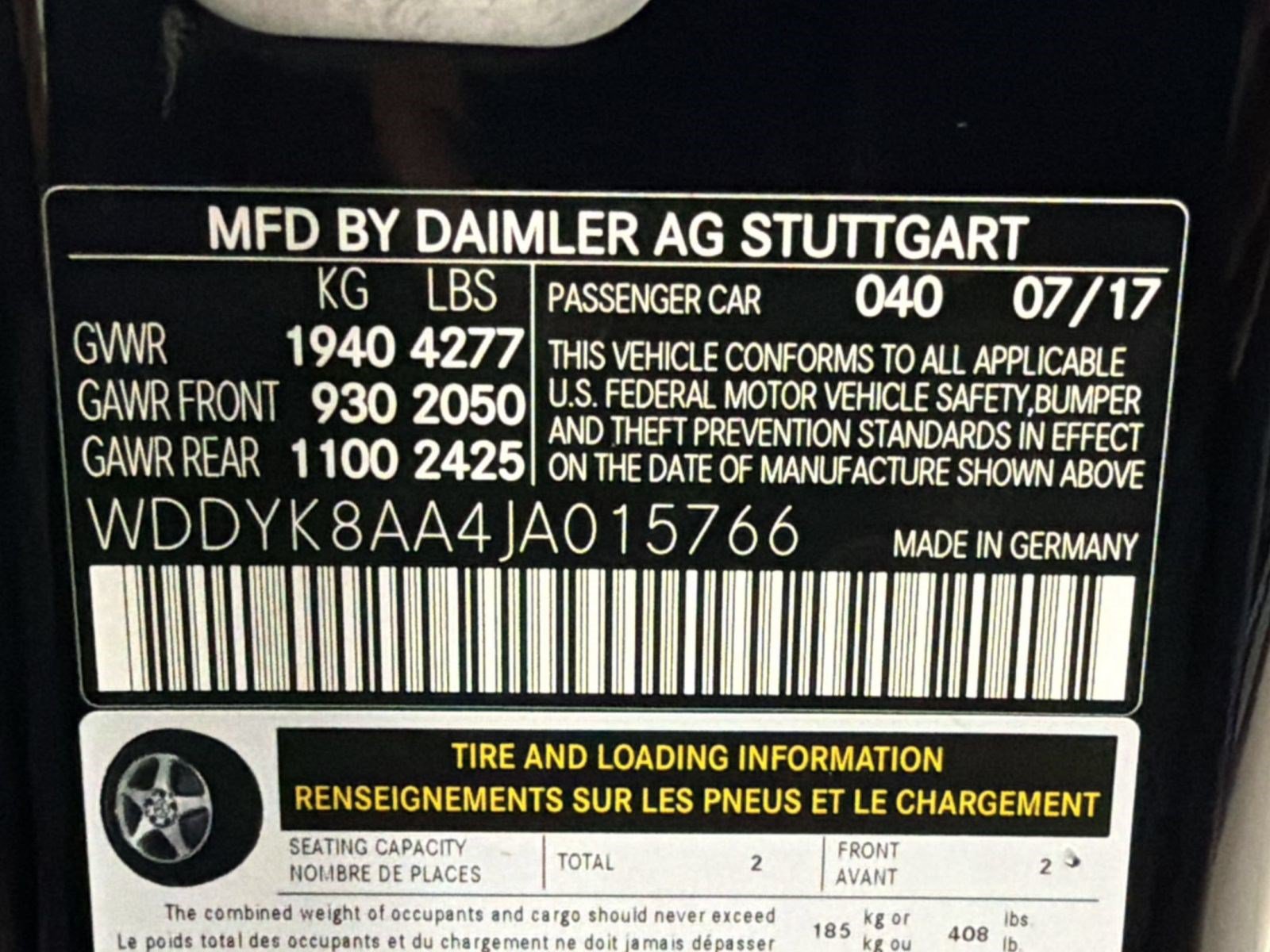 Used 2018 Mercedes-Benz AMG GT C image 16