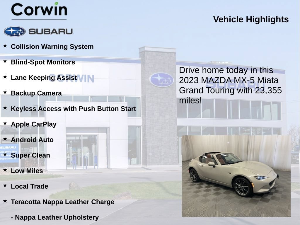 Used 2023 MAZDA MX-5 Miata Grand Touring RWD image 6