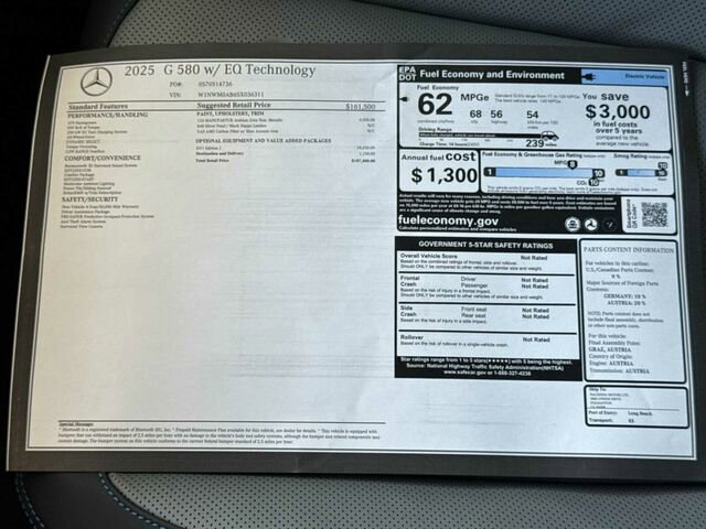 New 2025 Mercedes-Benz G 580 w/ EQ Technology image 28