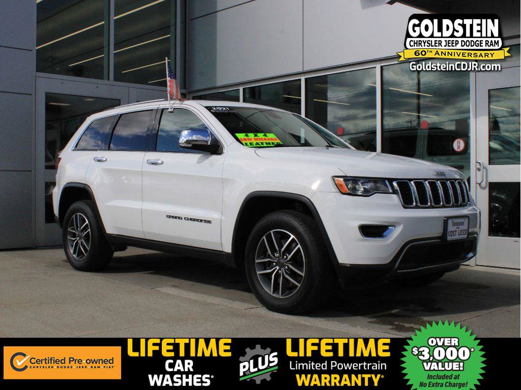 Certified 2021 Jeep Grand Cherokee Limited AWD/4WD image 1