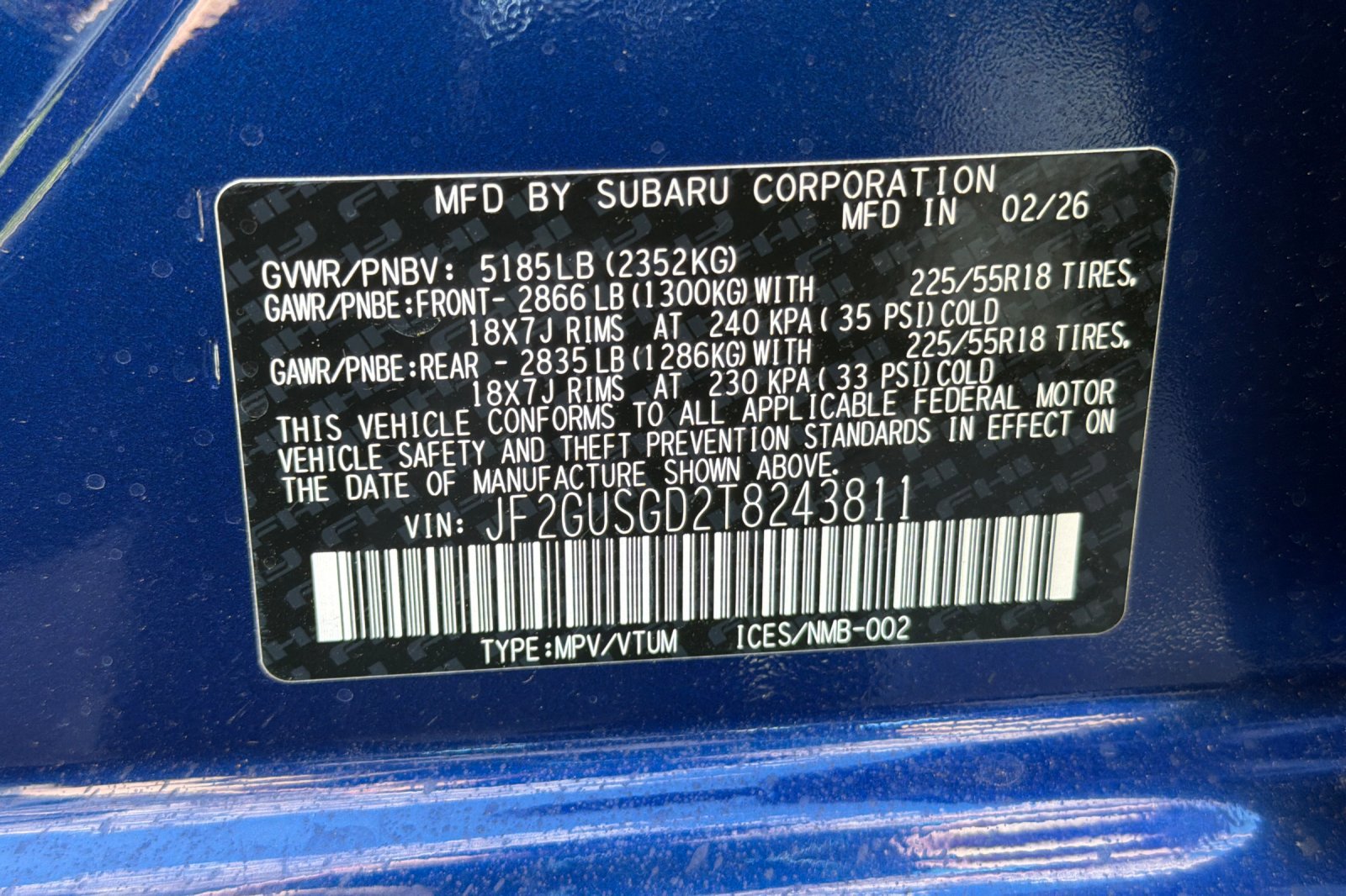 New 2026 Subaru Crosstrek 2.5i Sport image 27