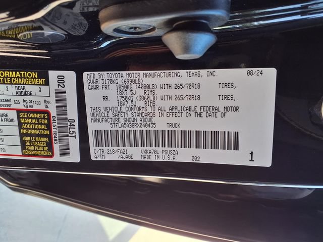 Used 2024 Toyota Tundra SR5 w/ SX Package RWD image 9