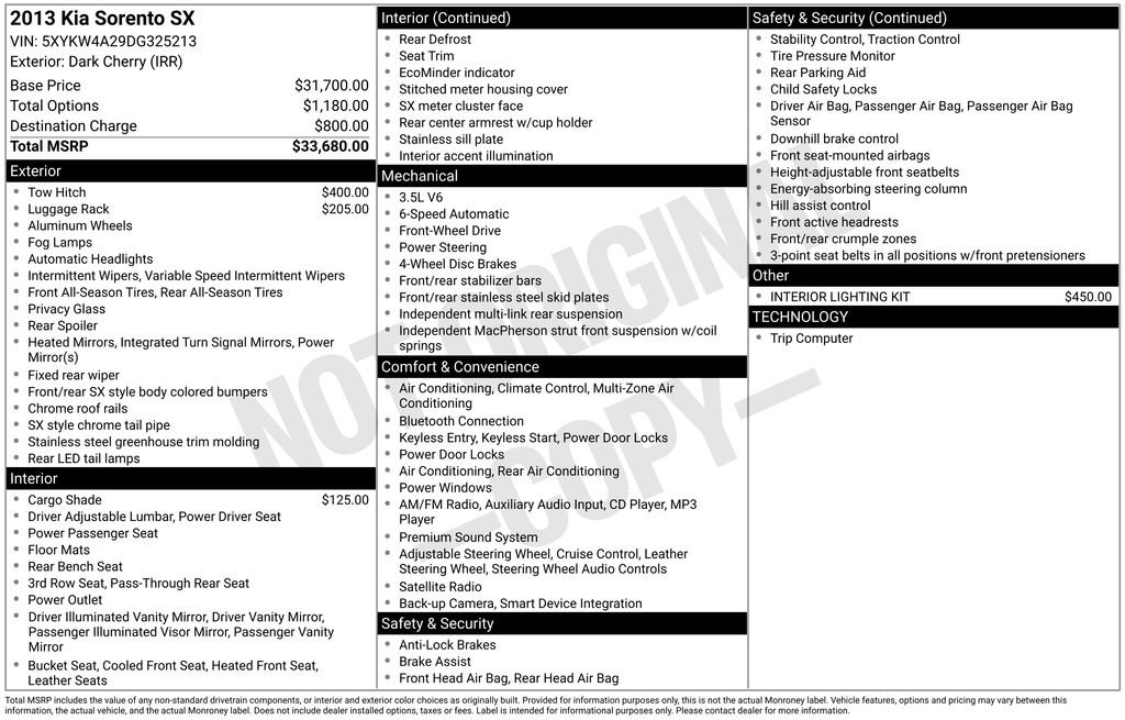 Used 2013 Kia Sorento SX image 15