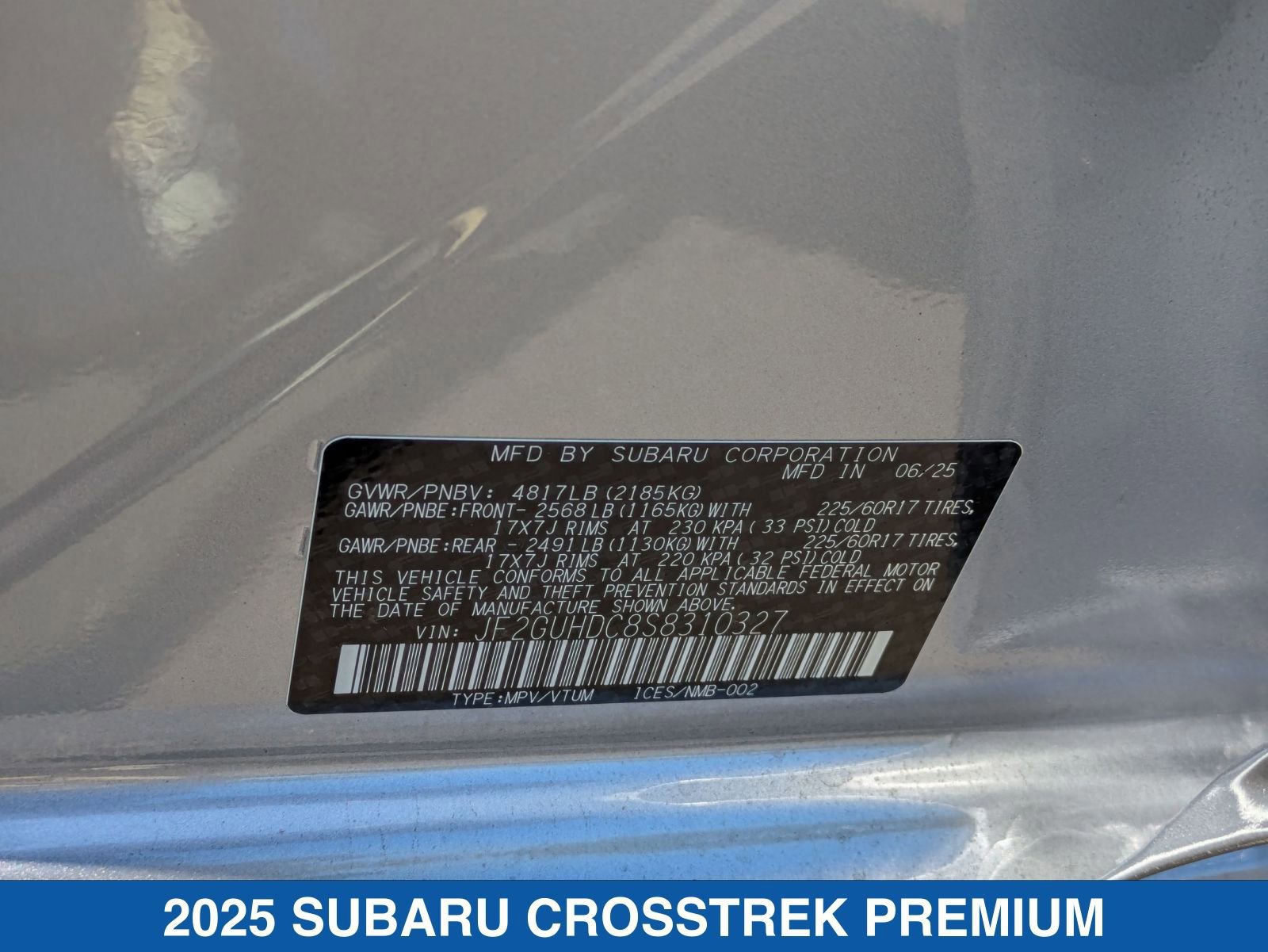 Certified 2025 Subaru Crosstrek 2.0i Premium image 30