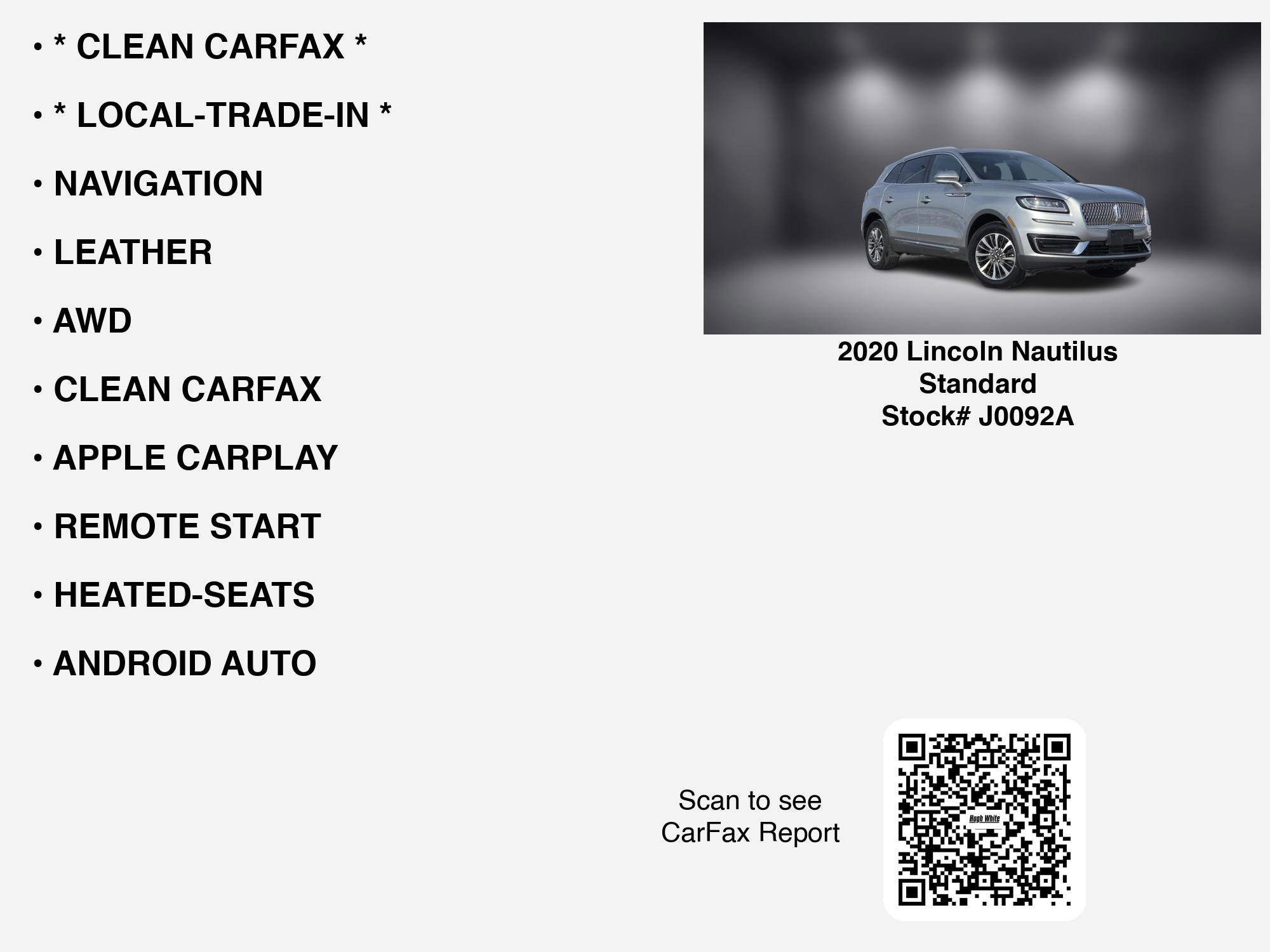 Used 2020 Lincoln Nautilus Premier w/ Equipment Group 101A image 7