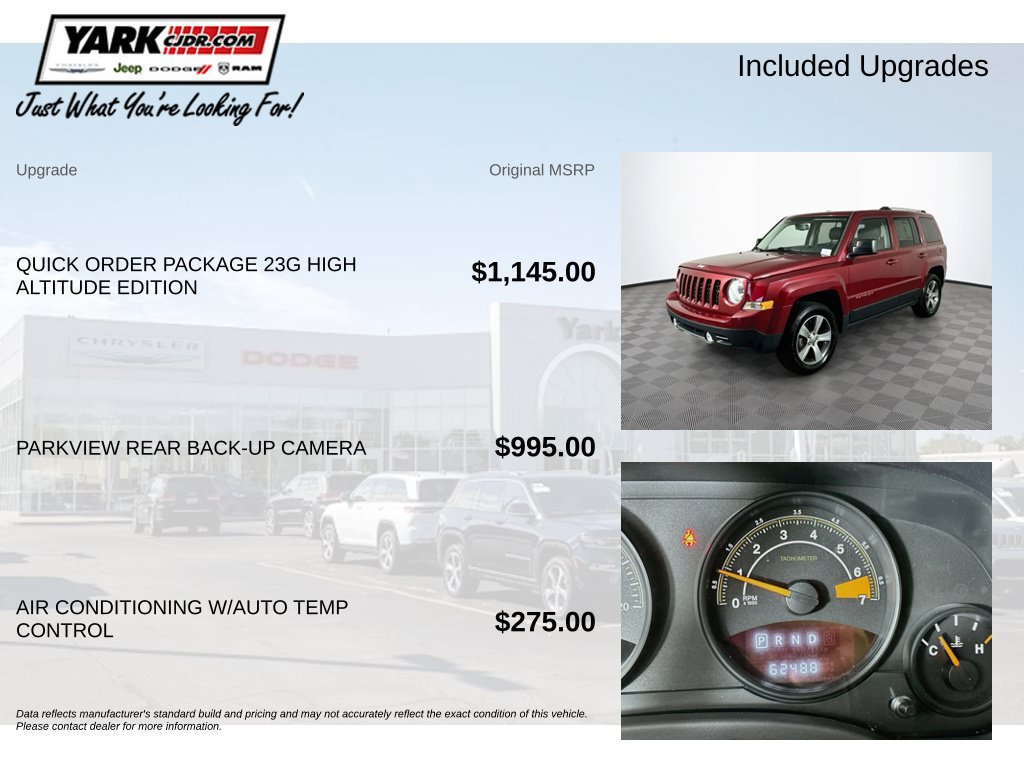 Certified 2017 Jeep Patriot High Altitude AWD/4WD image 6